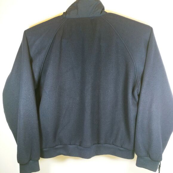 Vtg Dunbrooke Sport Full Zip Fleece Jacket Sz XXL Blue Brown Warm zip pockets - Picture 3 of 8